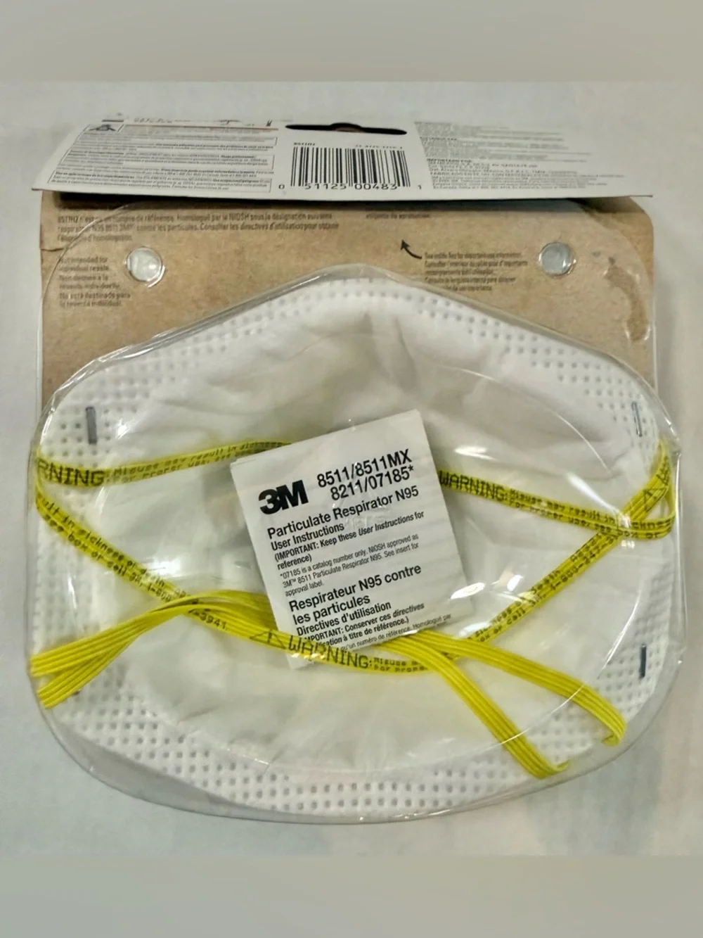 NWT 3M White N95 Multi-Purpose Valved Respirator 2 Pack